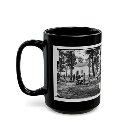 Fair Oaks, Va., Vicinity. Quarles House, Where Many Dead Were Buried (U.S. Civil War) Black Coffee Mug-The Sticker Space