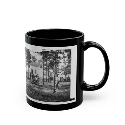 Fair Oaks, Va., Vicinity. Quarles House, Where Many Dead Were Buried (U.S. Civil War) Black Coffee Mug-The Sticker Space