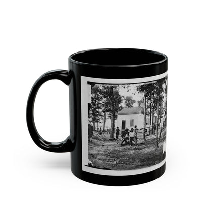 Fair Oaks, Va., Vicinity. Quarles House, Where Many Dead Were Buried (U.S. Civil War) Black Coffee Mug-The Sticker Space