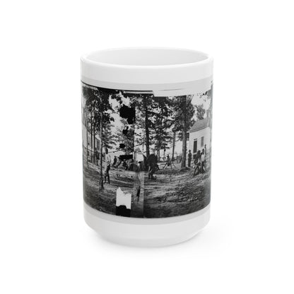 Fair Oaks, Va., Vicinity. Quarles House, Where Many Dead Were Buried (U.S. Civil War) White Coffee Mug-15oz-The Sticker Space