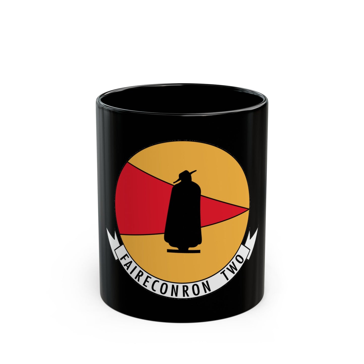 Faireconron Two Fleet Air Reconnaissance Squadron TWO (U.S. Navy) Black Coffee Mug-11oz-The Sticker Space