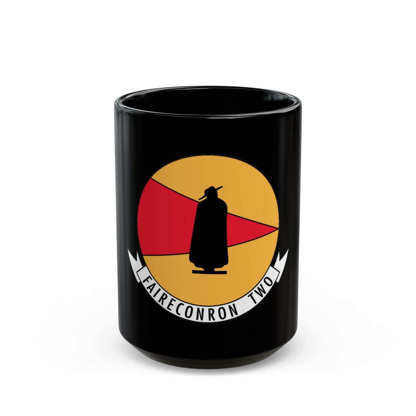 Faireconron Two Fleet Air Reconnaissance Squadron TWO (U.S. Navy) Black Coffee Mug-15oz-The Sticker Space