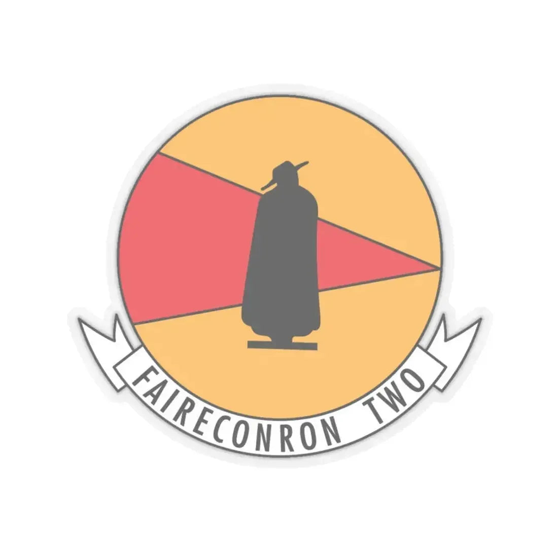 Faireconron Two Fleet Air Reconnaissance Squadron TWO (U.S. Navy) STICKER Vinyl Kiss-Cut Decal 6 Inch Transparent - The Sticker Space