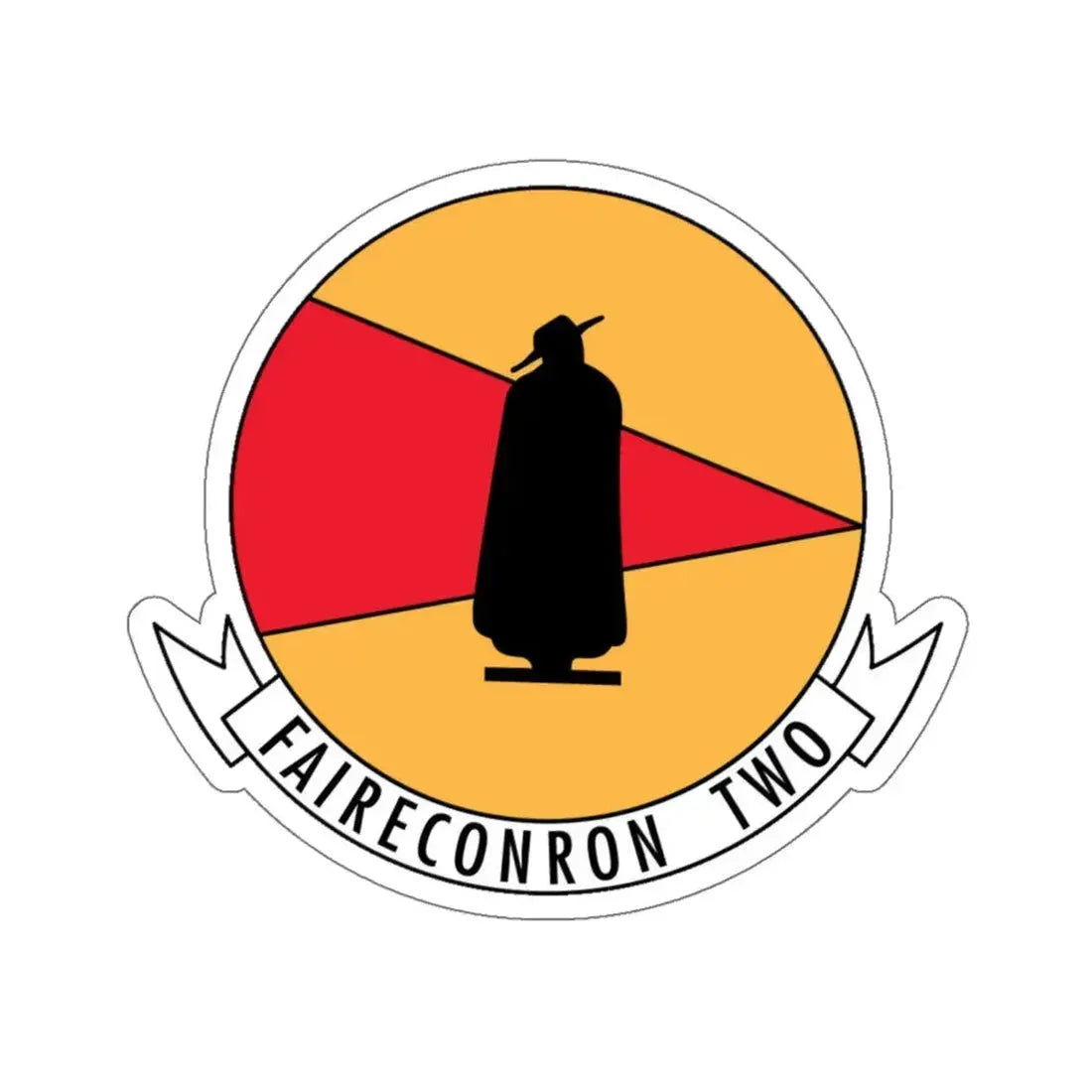 Faireconron Two Fleet Air Reconnaissance Squadron TWO (U.S. Navy) STICKER Vinyl Kiss-Cut Decal 6 Inch White - The Sticker Space