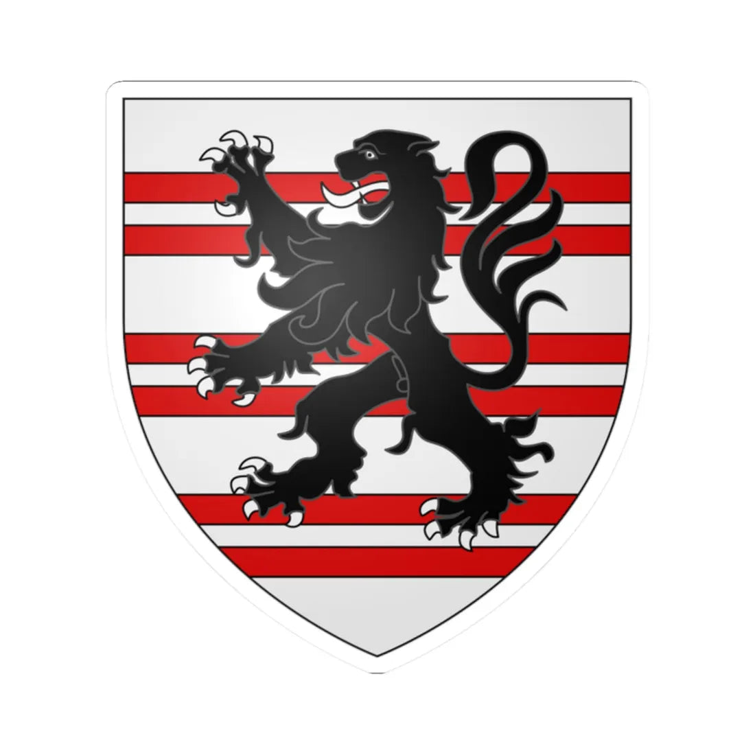 Fairfax arms (England) (Coat of Arms) STICKER Vinyl Kiss-Cut Decal 2 Inch White - The Sticker Space