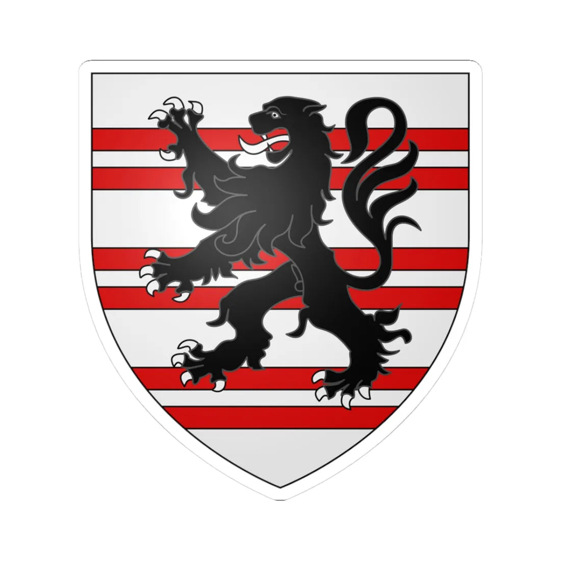 Fairfax arms (England) (Coat of Arms) STICKER Vinyl Kiss-Cut Decal 3 Inch White - The Sticker Space