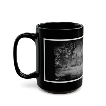 Fairfax Court House, Va. The Courthouse (U.S. Civil War) Black Coffee Mug-The Sticker Space