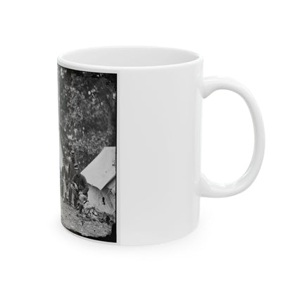 Fairfax Court House, Virginia. Capt. J.B. Howard, A.Q.M. And Group At Headquarters, Army Of The Potomac (U.S. Civil War) White Coffee Mug