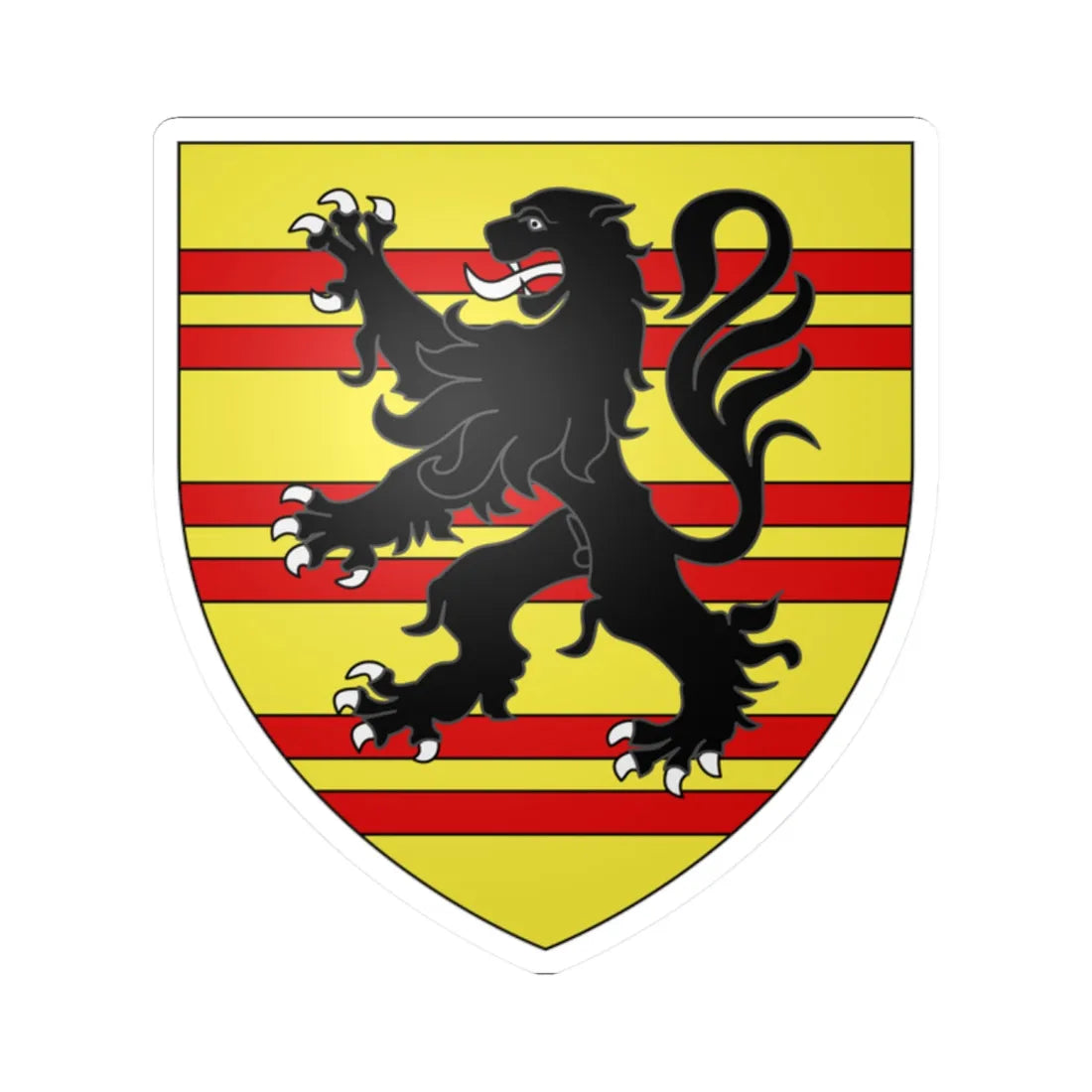 Fairfax of Cameron arms (England) (Coat of Arms) STICKER Vinyl Kiss-Cut Decal 2 Inch White - The Sticker Space