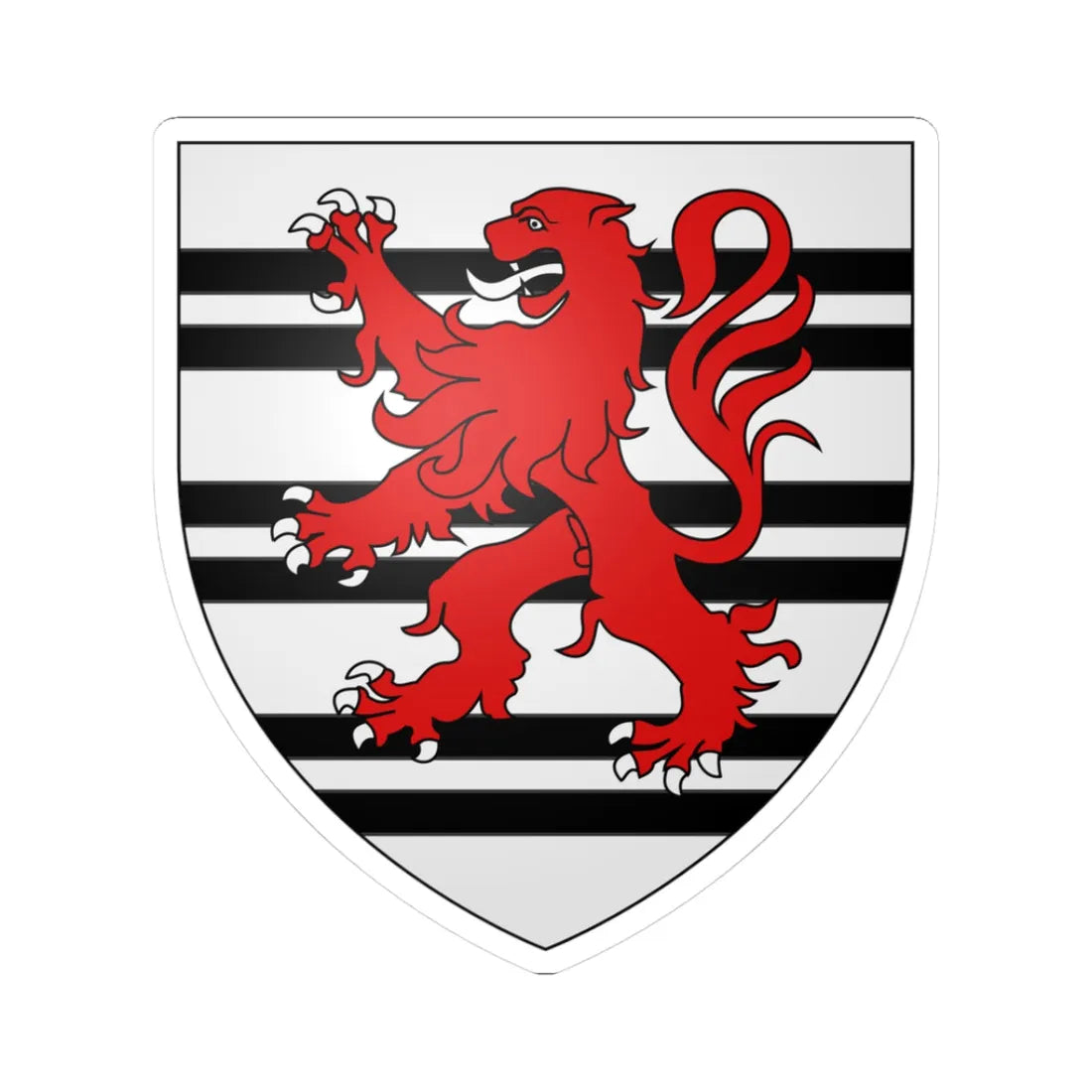 Fairfax of Manor West arms (England) (Coat of Arms) STICKER Vinyl Kiss-Cut Decal 3 Inch White - The Sticker Space