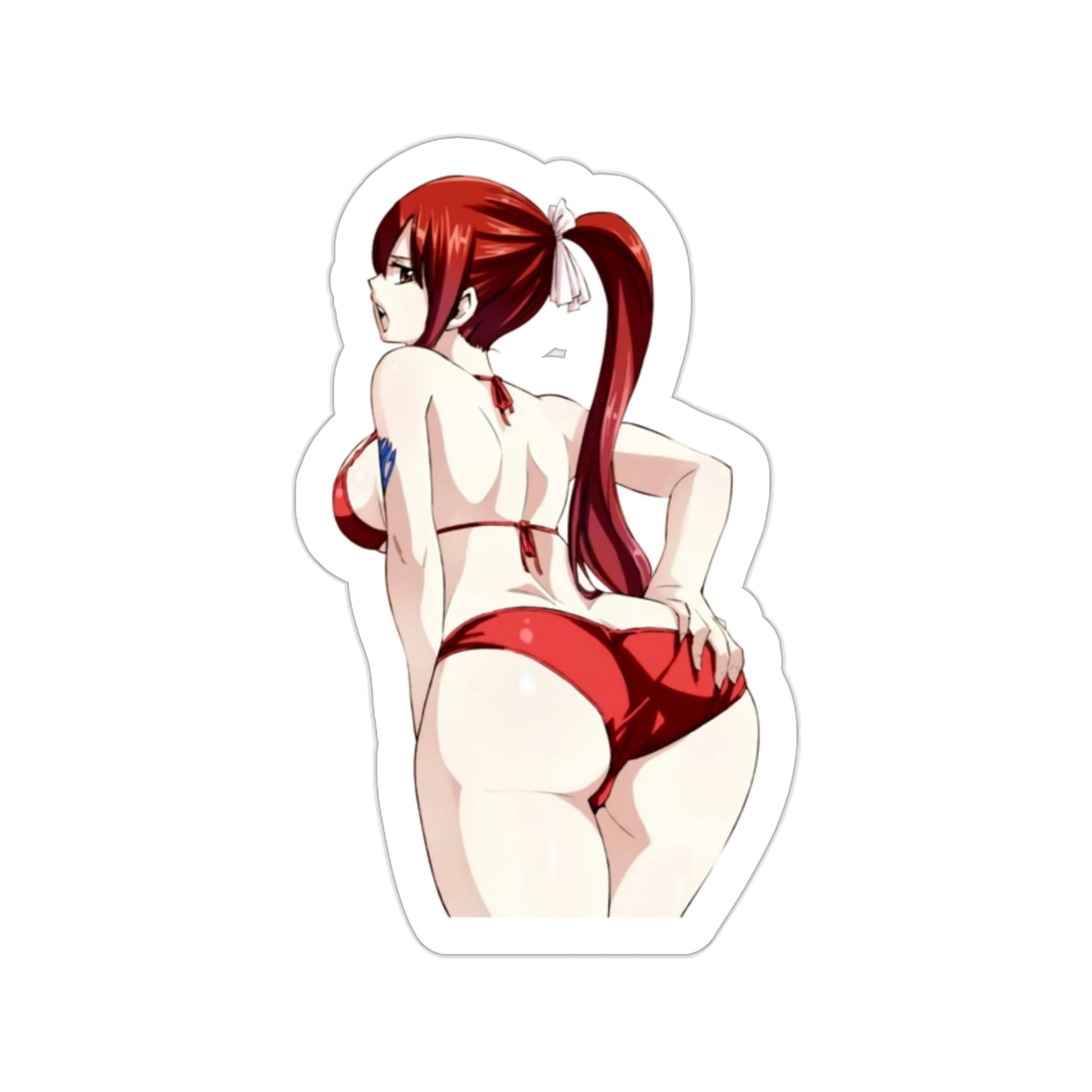 Fairy Tail - Erza Scarlet v3 (Anime/Ecchi/Waifu) STICKER Vinyl Die-Cut Decal-2 Inch-The Sticker Space