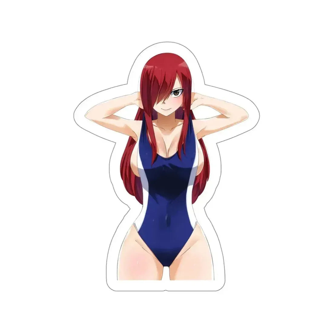 Fairy Tail - Erza Scarlet v4 (Anime/Ecchi/Waifu) STICKER Vinyl Die-Cut Decal 4 Inch - The Sticker Space