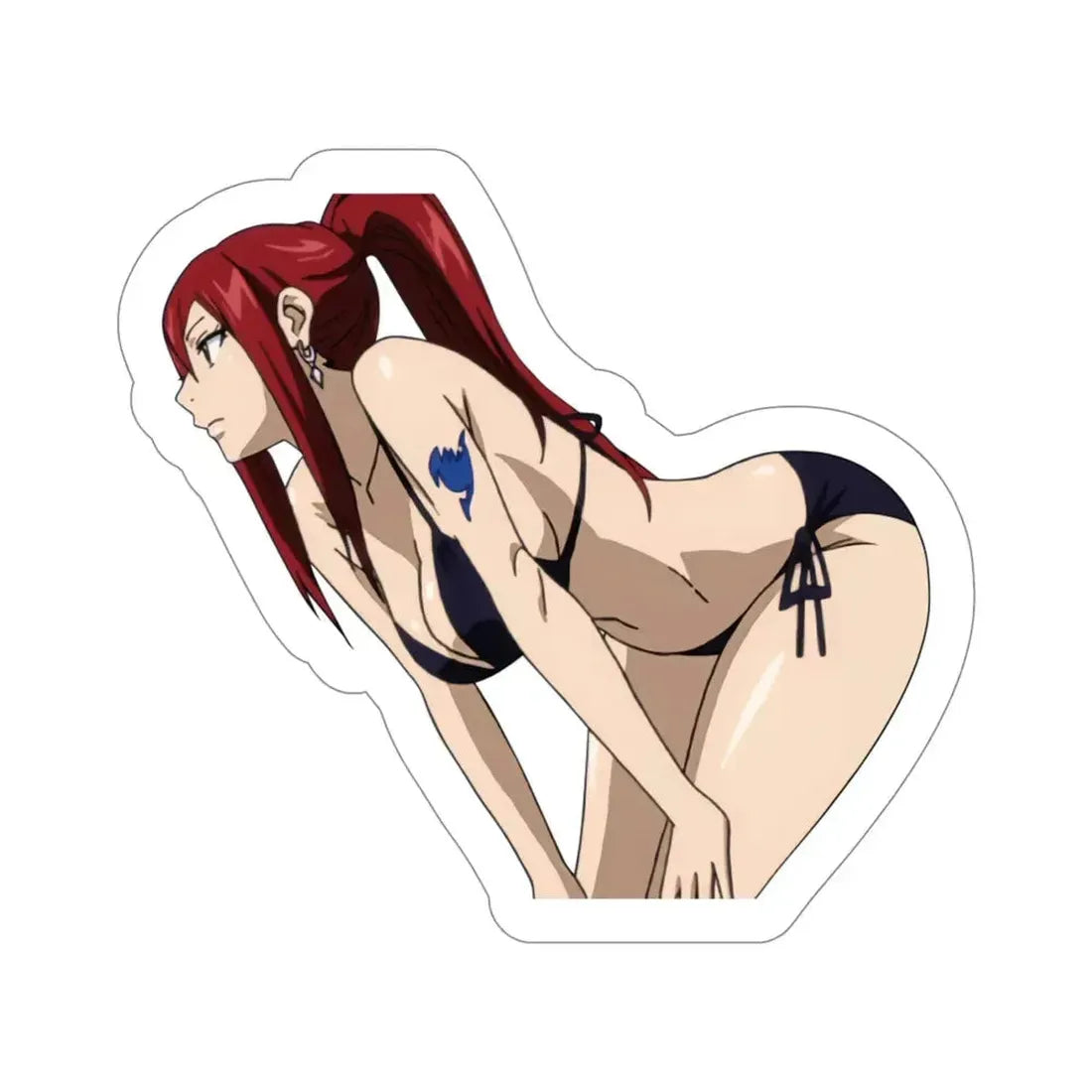 Fairy Tail - Erza Scarlet v5 (Anime/Ecchi/Waifu) STICKER Vinyl Die-Cut Decal 6 Inch - The Sticker Space