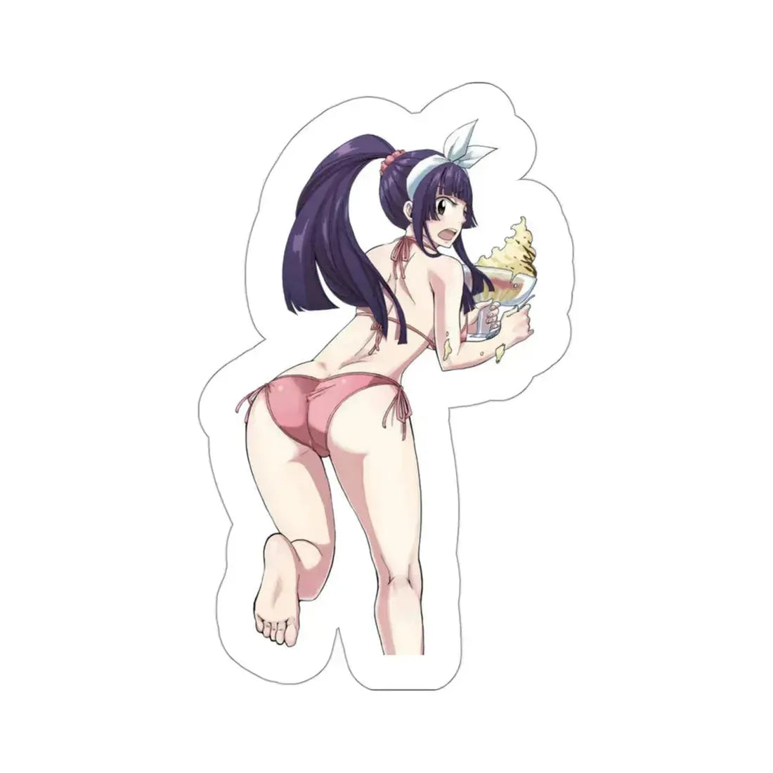 Fairy Tail - Kagura Mikazuchi v2 (Anime/Ecchi/Waifu) STICKER Vinyl Die-Cut Decal 3 Inch - The Sticker Space