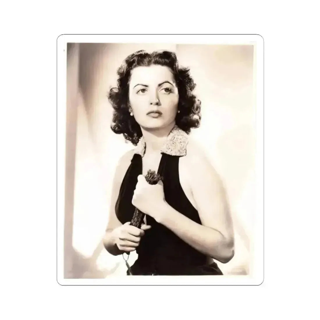 Faith Domergue #136 (Vintage Female Icon) STICKER Vinyl Kiss-Cut Decal 2 Inch White - The Sticker Space
