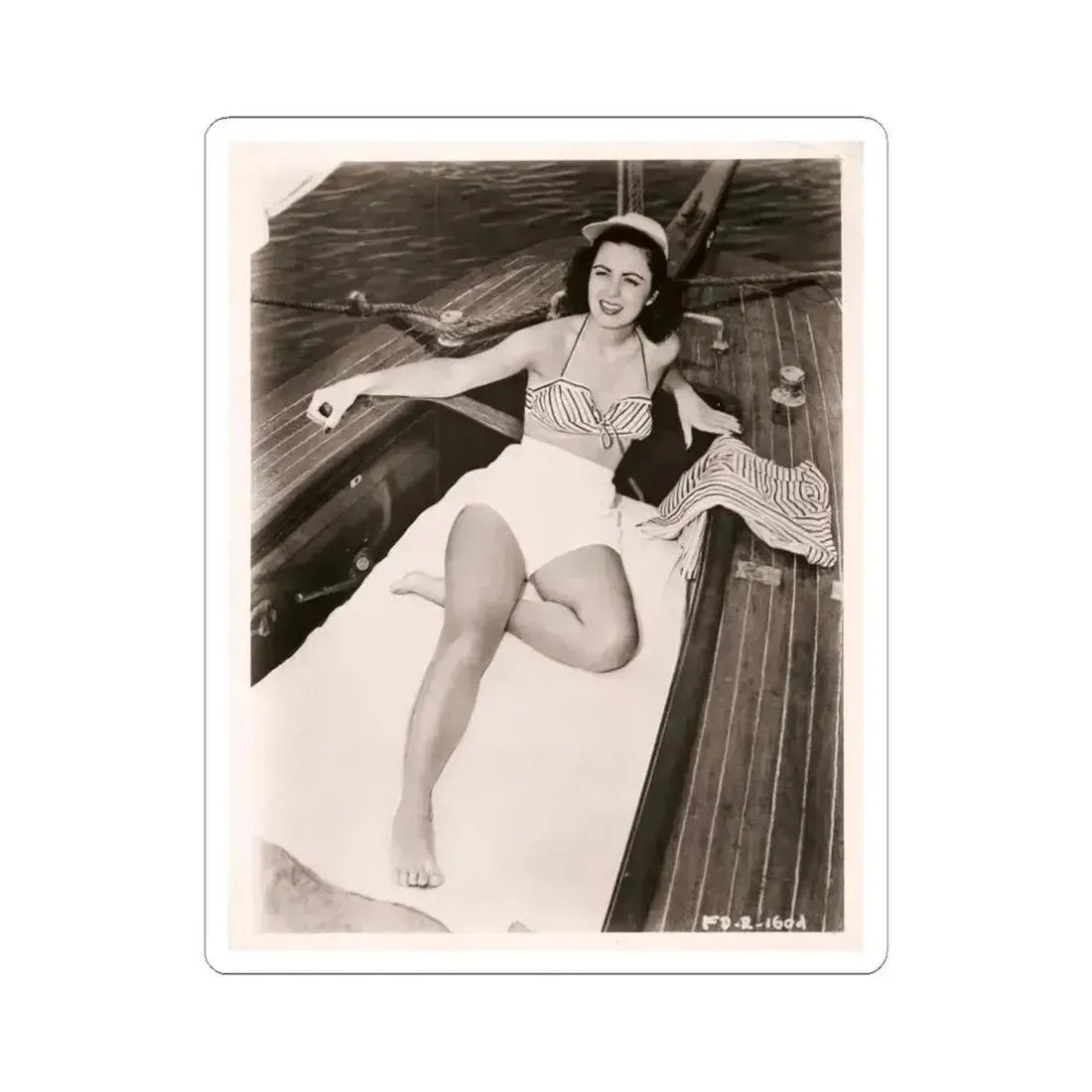 Faith Domergue #139 (Vintage Female Icon) STICKER Vinyl Kiss-Cut Decal 6 Inch White - The Sticker Space