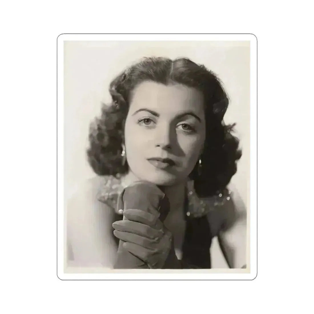 Faith Domergue #140 (Vintage Female Icon) STICKER Vinyl Kiss-Cut Decal 3 Inch White - The Sticker Space