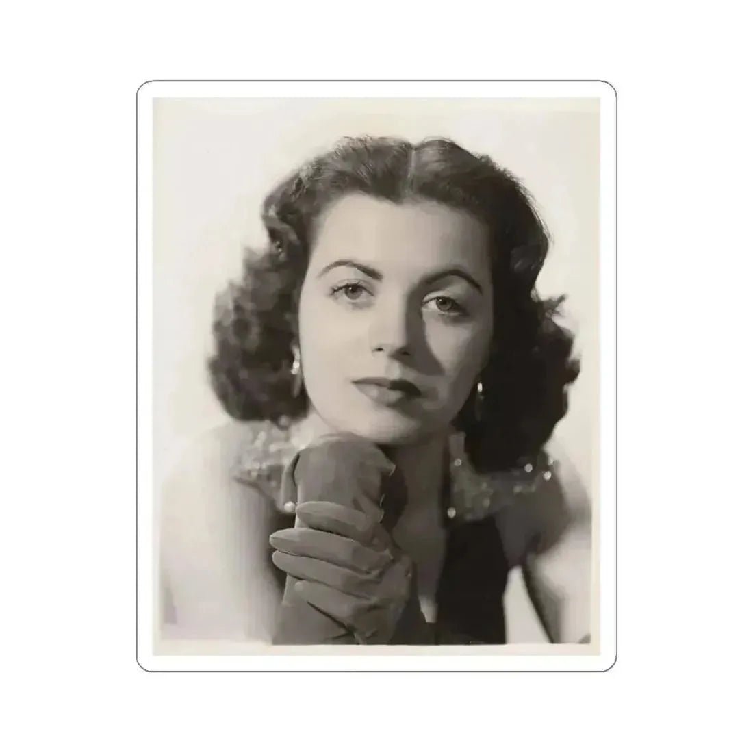 Faith Domergue #140 (Vintage Female Icon) STICKER Vinyl Kiss-Cut Decal 4 Inch White - The Sticker Space