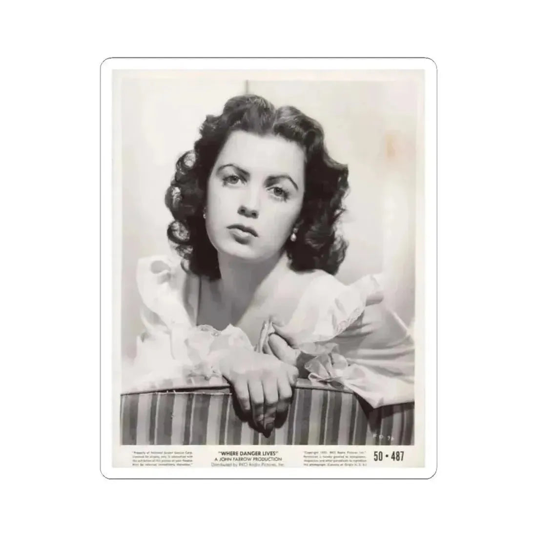 Faith Domergue #158 (Vintage Female Icon) STICKER Vinyl Kiss-Cut Decal 2 Inch White - The Sticker Space