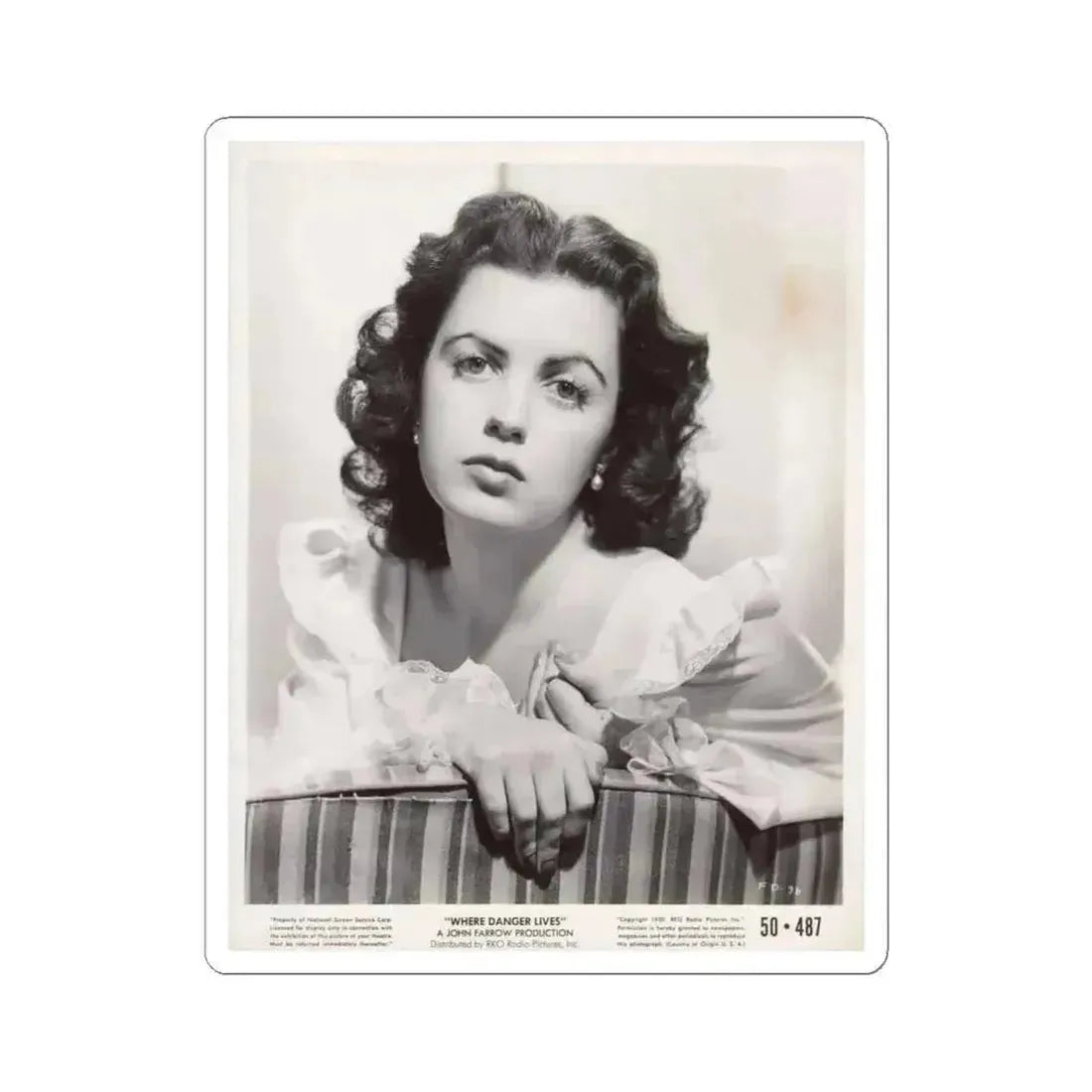 Faith Domergue #158 (Vintage Female Icon) STICKER Vinyl Kiss-Cut Decal 6 Inch White - The Sticker Space