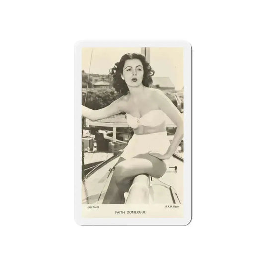 Faith Domergue #47 1 (Vintage Female Icon) Refrigerator Magnet 6 Inch Die-Cut - The Sticker Space