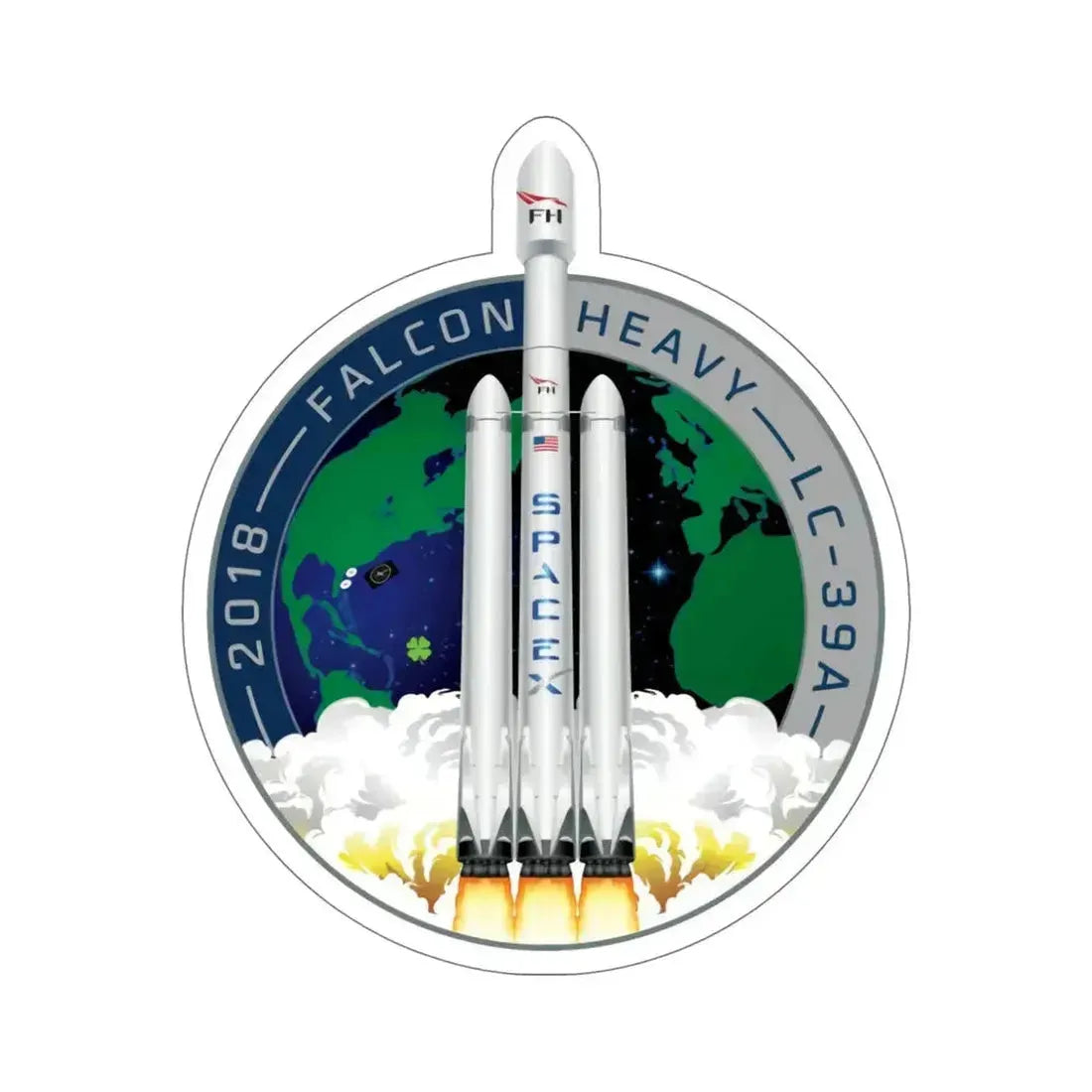 Falcon Heavy Demo (SpaceX) STICKER Vinyl Die-Cut Decal 6 Inch - The Sticker Space