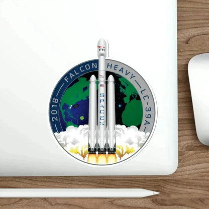 Falcon Heavy Demo (SpaceX) STICKER Vinyl Die-Cut Decal - The Sticker Space