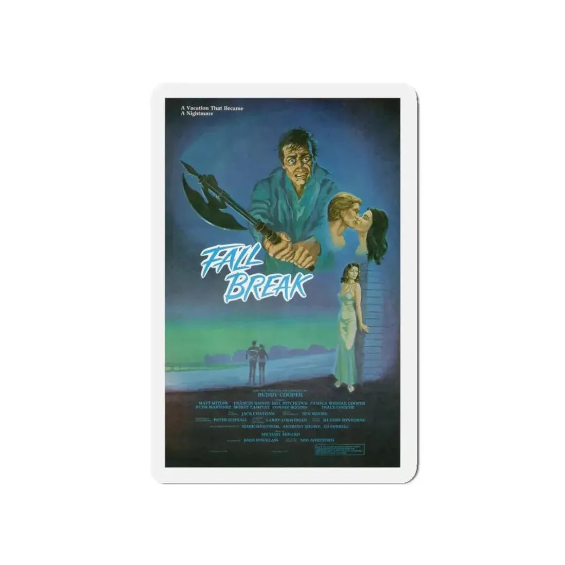 FALL BREAK (THE MUTILATOR) 1984 Movie Poster - Refrigerator Magnet - The Sticker Space