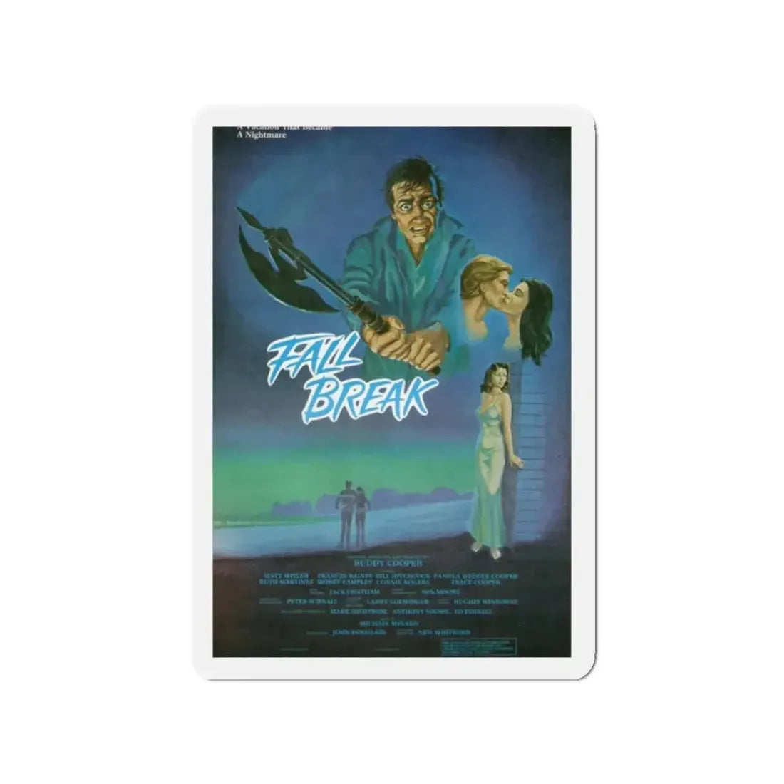 FALL BREAK (THE MUTILATOR) 1984 Movie Poster - Refrigerator Magnet - The Sticker Space