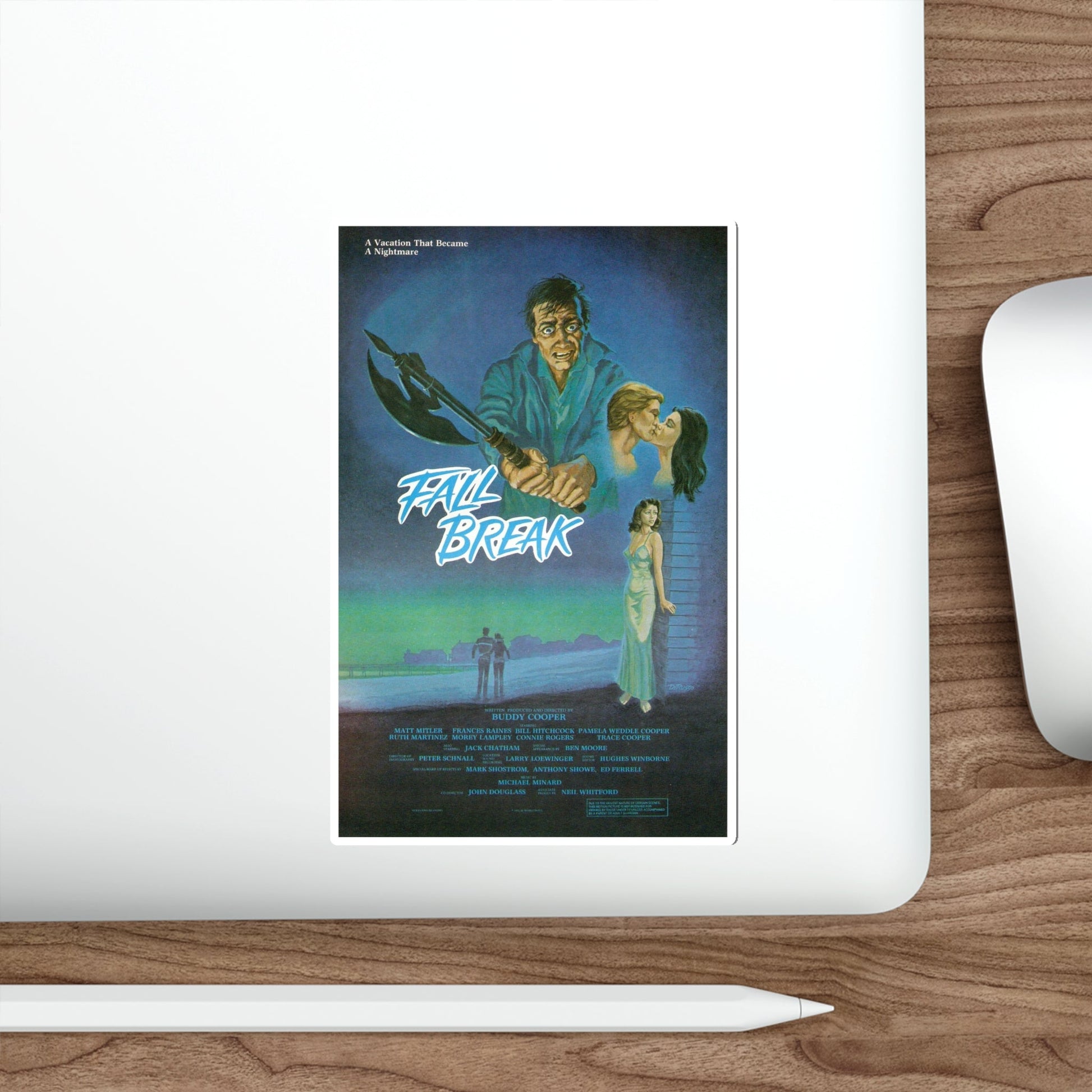 FALL BREAK (THE MUTILATOR) 1984 Movie Poster STICKER Vinyl Die-Cut Decal-The Sticker Space