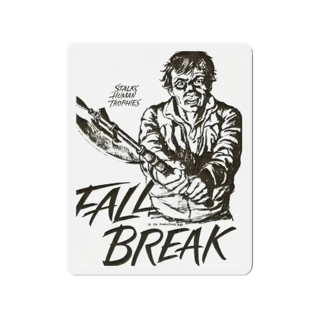 FALL BREAK (THE MUTILATOR) 2 1984 Movie Poster - Refrigerator Magnet 2 Inch - The Sticker Space