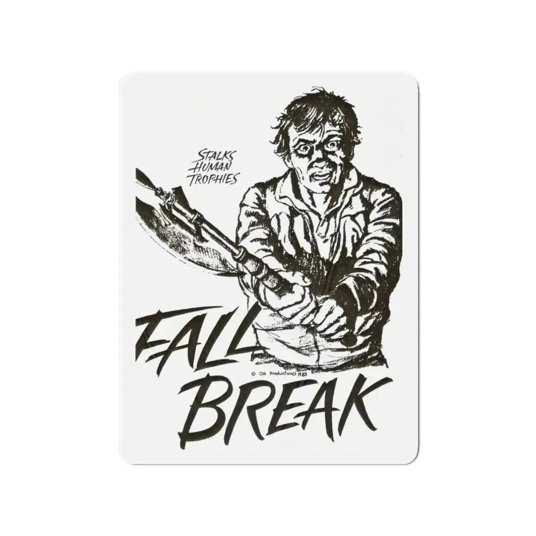 FALL BREAK (THE MUTILATOR) 2 1984 Movie Poster - Refrigerator Magnet 3 Inch - The Sticker Space
