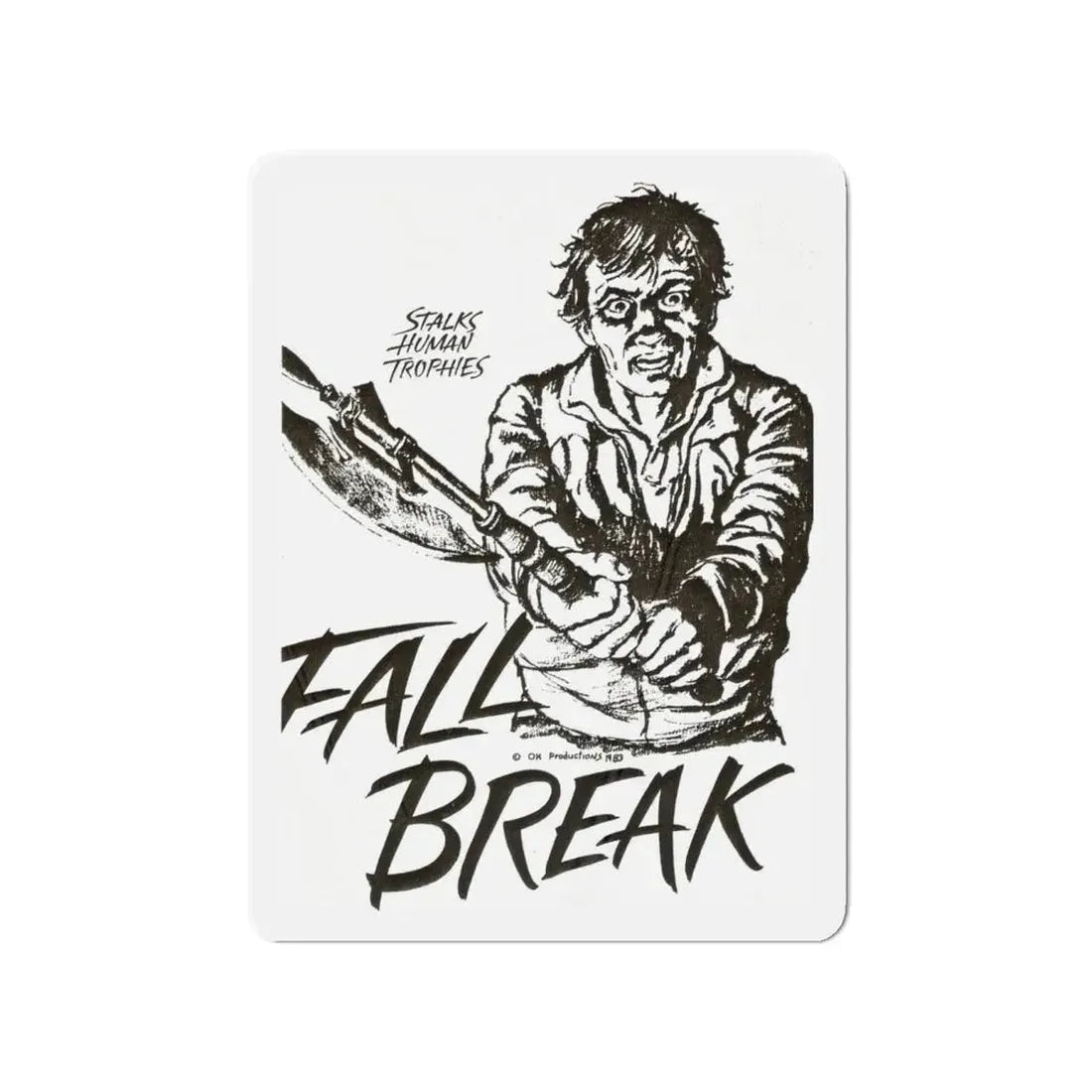 FALL BREAK (THE MUTILATOR) 2 1984 Movie Poster - Refrigerator Magnet 4 Inch - The Sticker Space