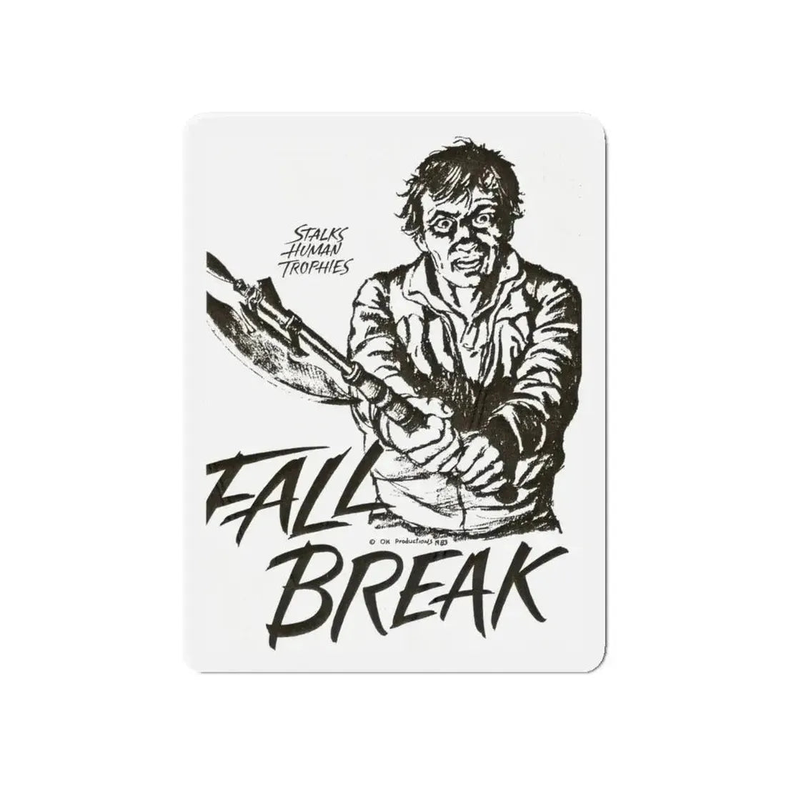 FALL BREAK (THE MUTILATOR) 2 1984 Movie Poster - Refrigerator Magnet - The Sticker Space