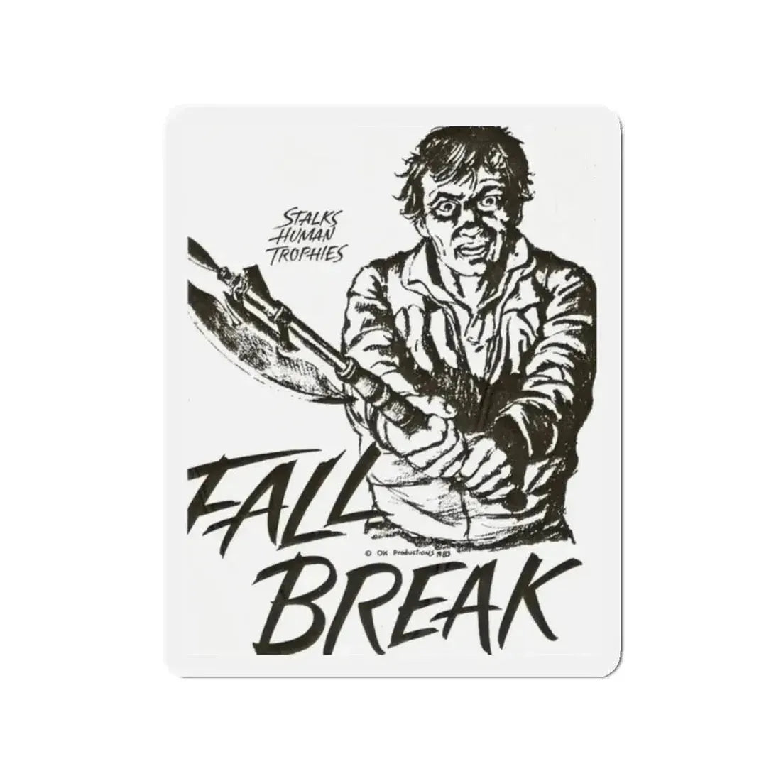 FALL BREAK (THE MUTILATOR) 2 1984 Movie Poster - Refrigerator Magnet - The Sticker Space