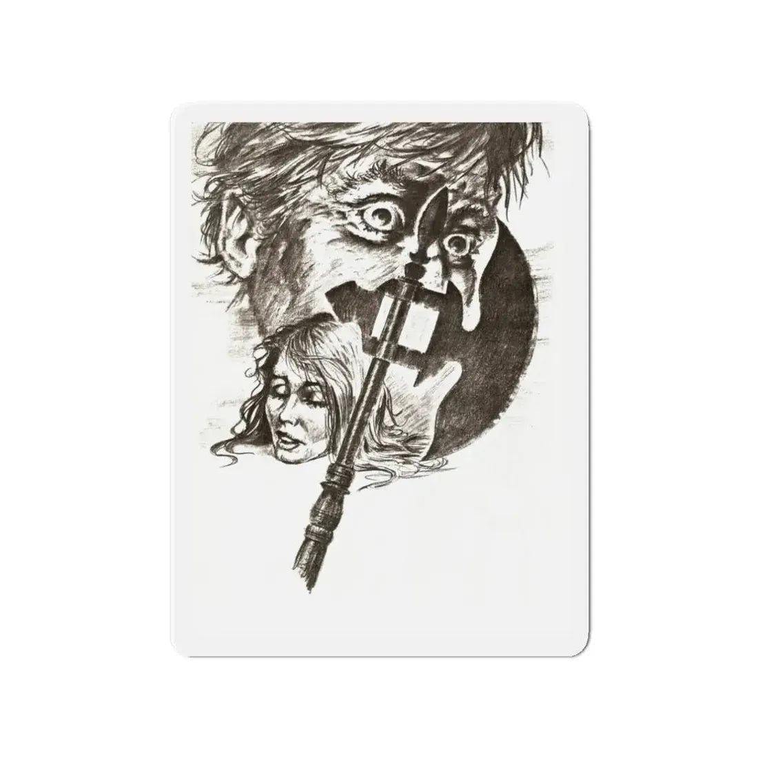 FALL BREAK (THE MUTILATOR) 3 1984 Movie Poster - Refrigerator Magnet 3 Inch - The Sticker Space