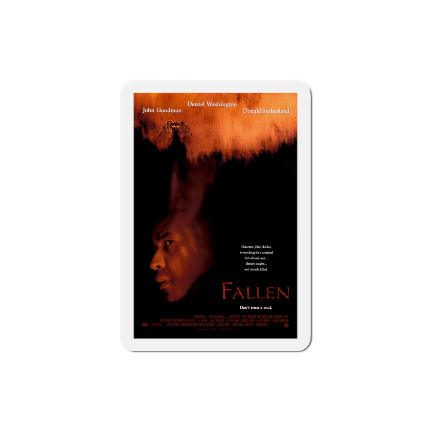 Fallen 1998 Movie Poster Die-Cut Magnet-3" x 3"-The Sticker Space