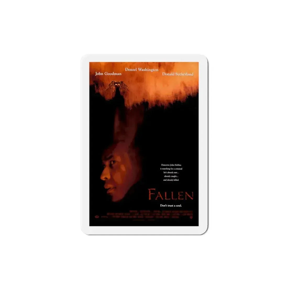 Fallen 1998 Movie Poster Refrigerator Magnet 3 Inch - The Sticker Space