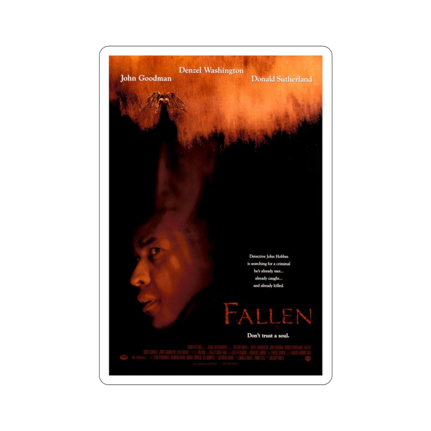 Fallen 1998 Movie Poster STICKER Vinyl Die-Cut Decal-3 Inch-The Sticker Space