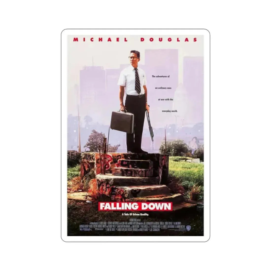 Falling Down 1993 Movie Poster STICKER Vinyl Die-Cut Decal 2 Inch - The Sticker Space
