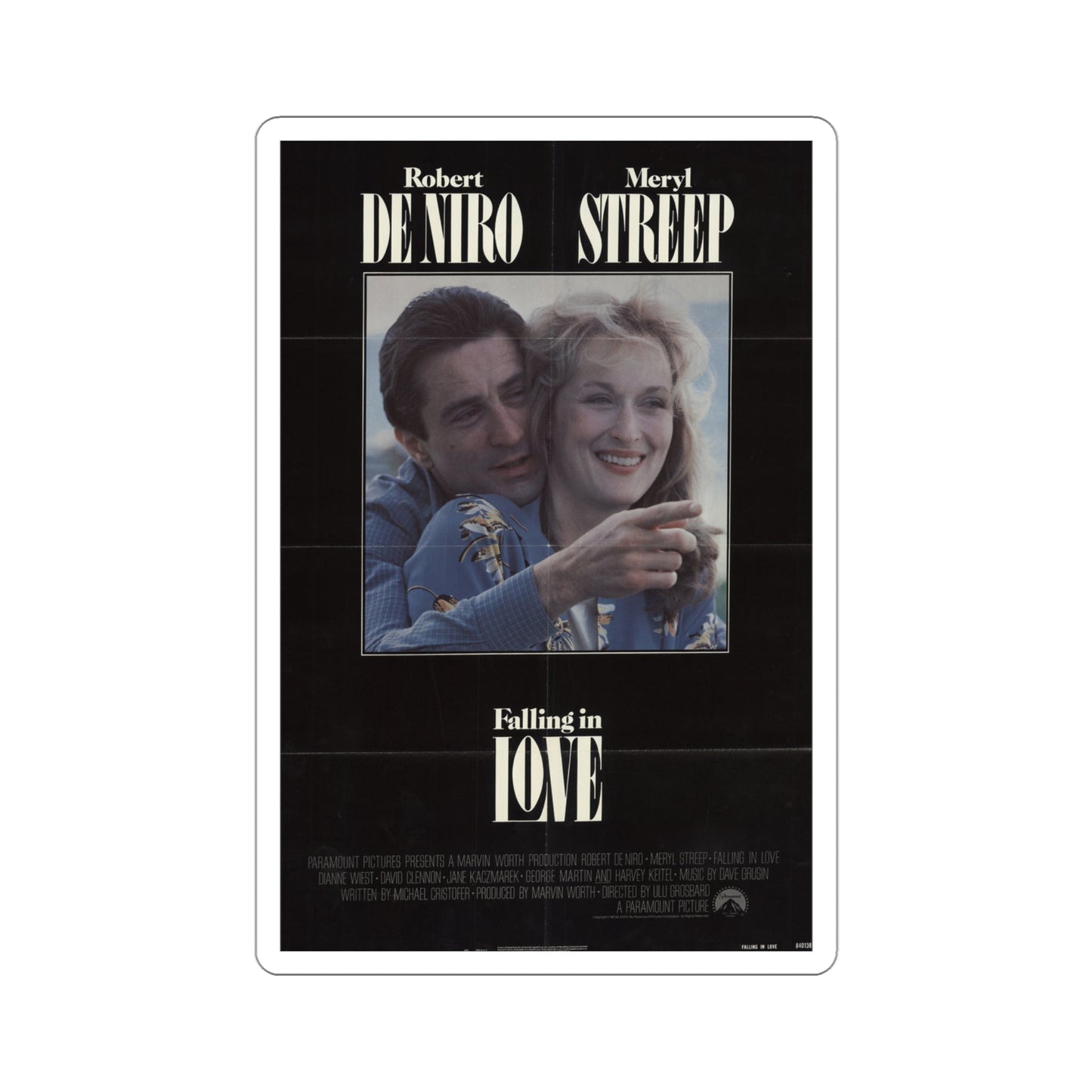 Falling in Love 1984 Movie Poster STICKER Vinyl Die-Cut Decal-4 Inch-The Sticker Space