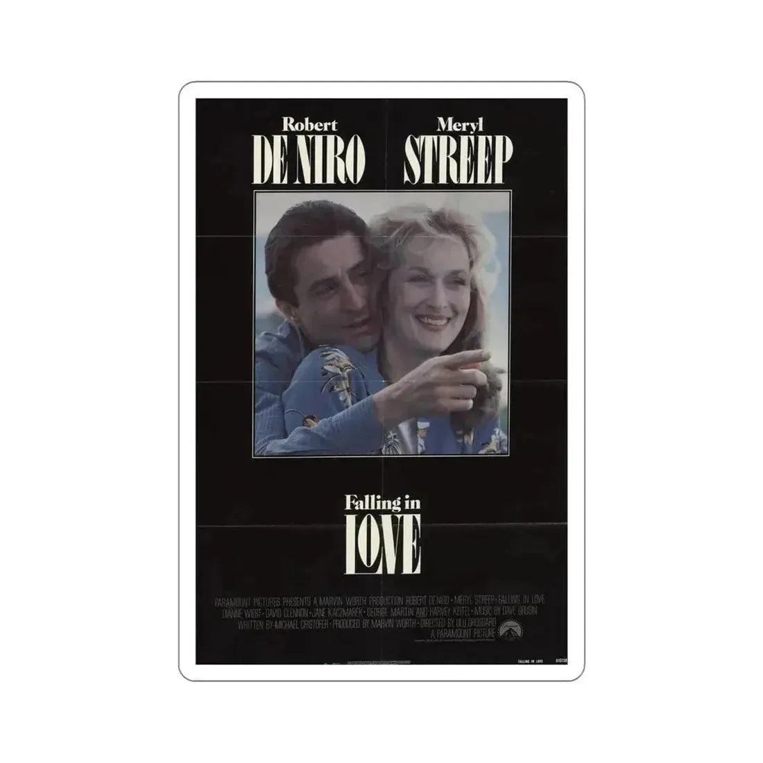 Falling in Love 1984 Movie Poster STICKER Vinyl Die-Cut Decal 6 Inch - The Sticker Space