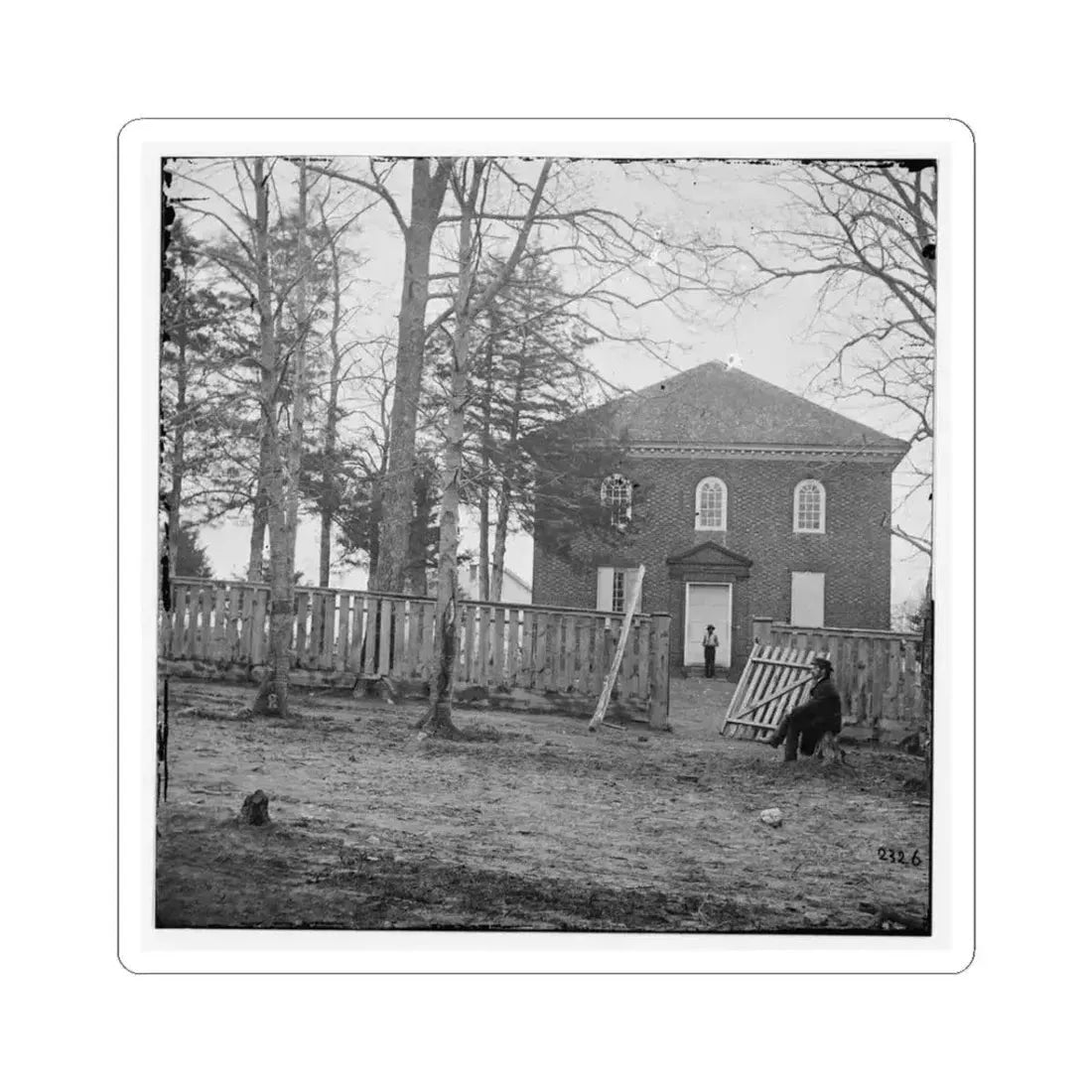 Falls Church, Va. The Church (U.S. Civil War) STICKER Vinyl Kiss-Cut Decal 3 Inch White - The Sticker Space