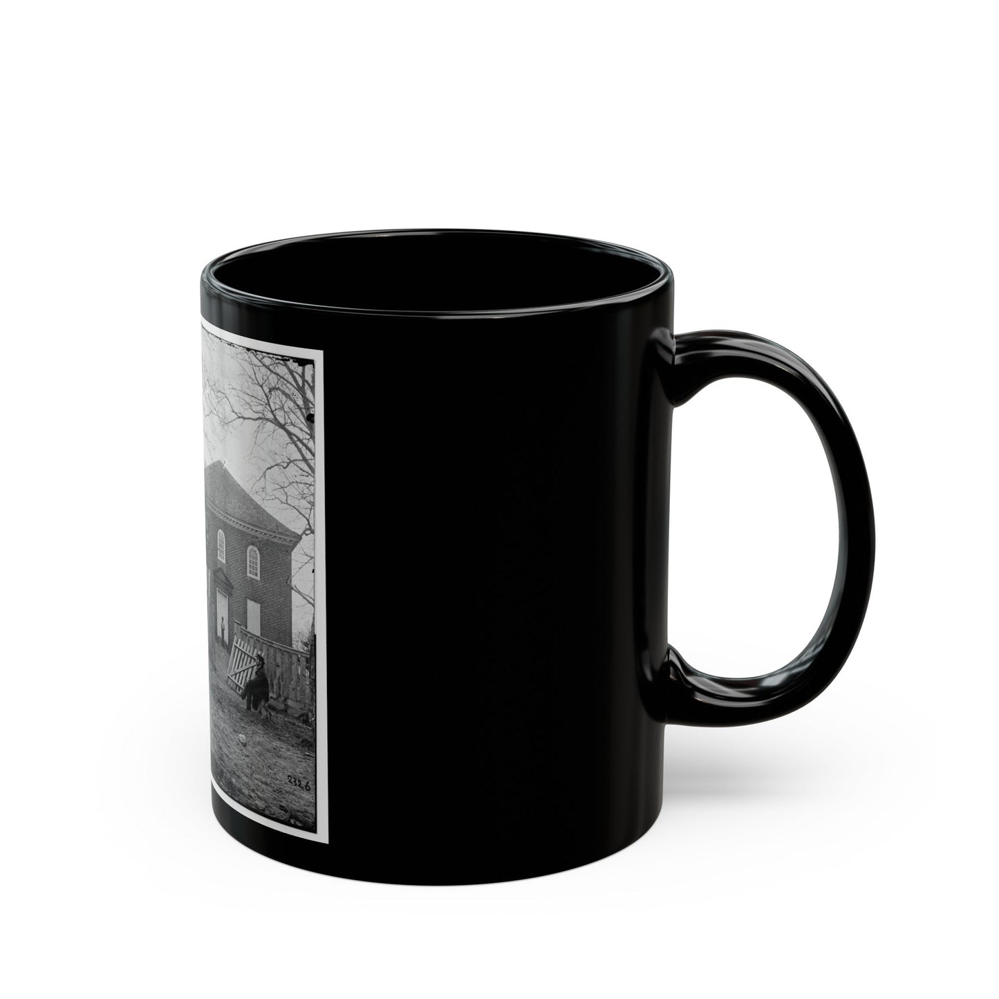 Falls Church, Va. The Church (U.S. Civil War) Black Coffee Mug-The Sticker Space