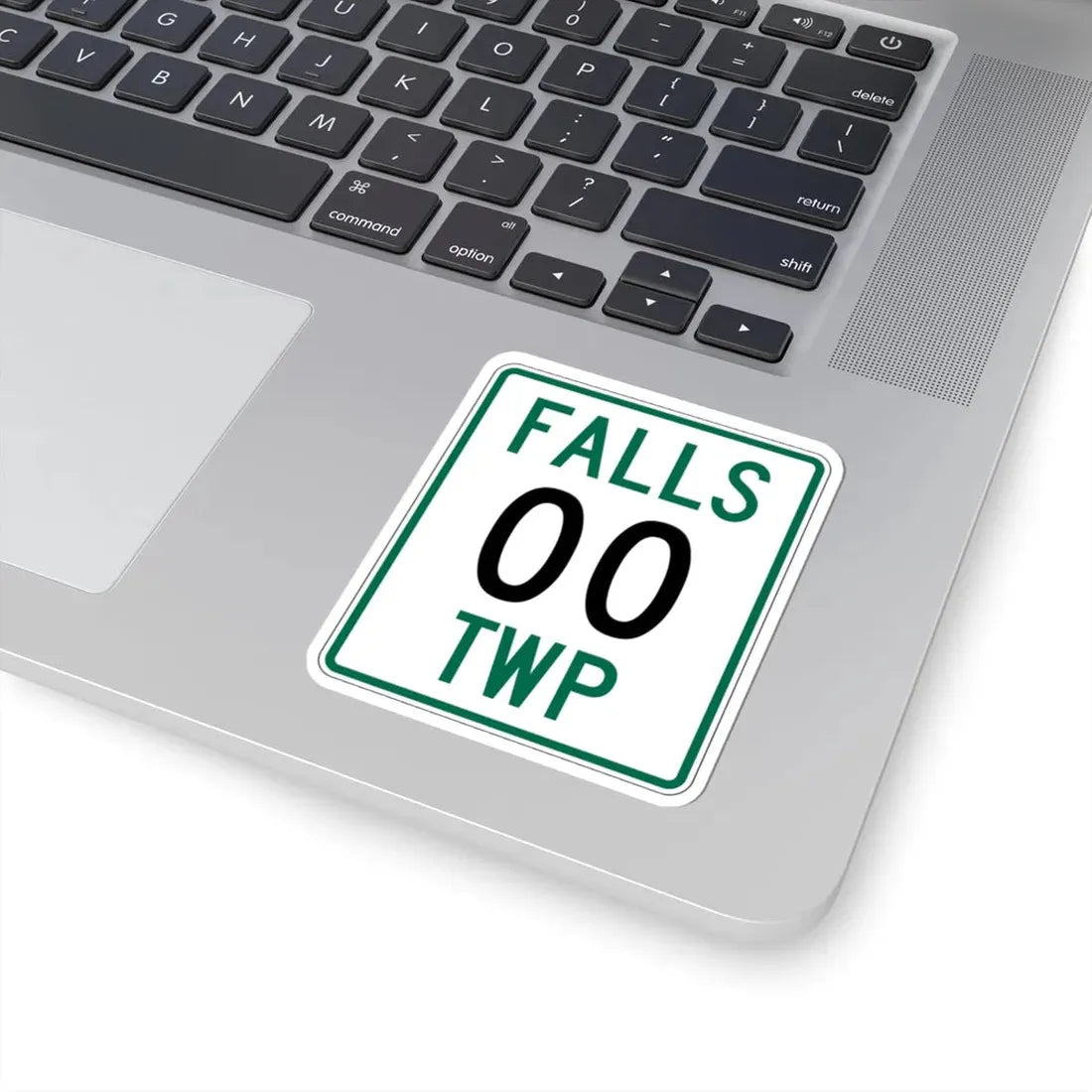 Falls Township Hocking County Ohio route shield template (Ohio) (Road Sign) STICKER Vinyl Kiss-Cut Decal - The Sticker Space