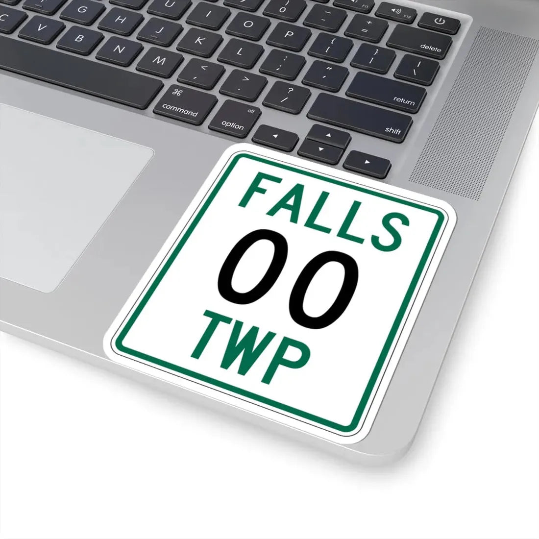 Falls Township Hocking County Ohio route shield template (Ohio) (Road Sign) STICKER Vinyl Kiss-Cut Decal - The Sticker Space