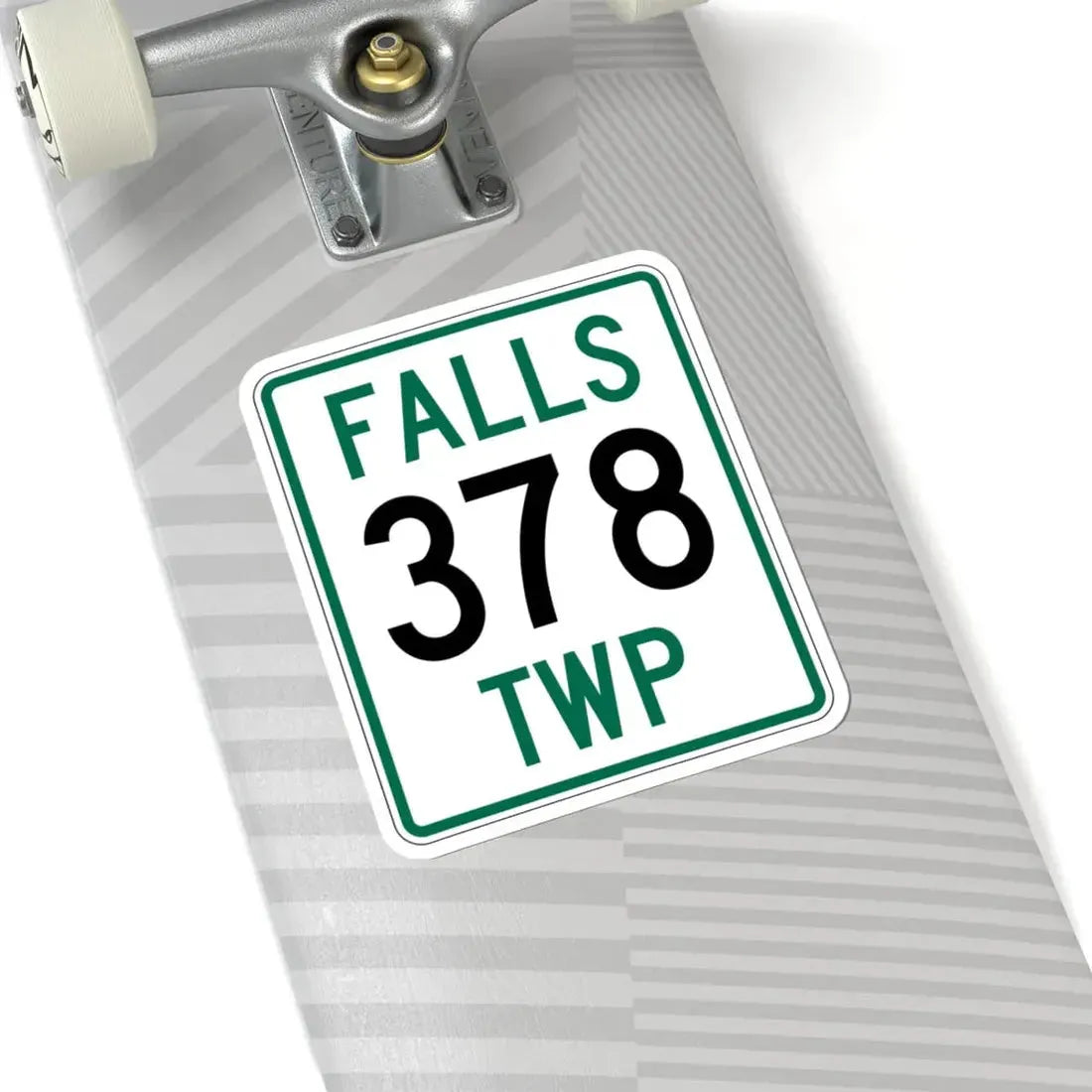 Falls Township Route 378 Hocking County Ohio (Ohio) (Road Sign) STICKER Vinyl Kiss-Cut Decal - The Sticker Space