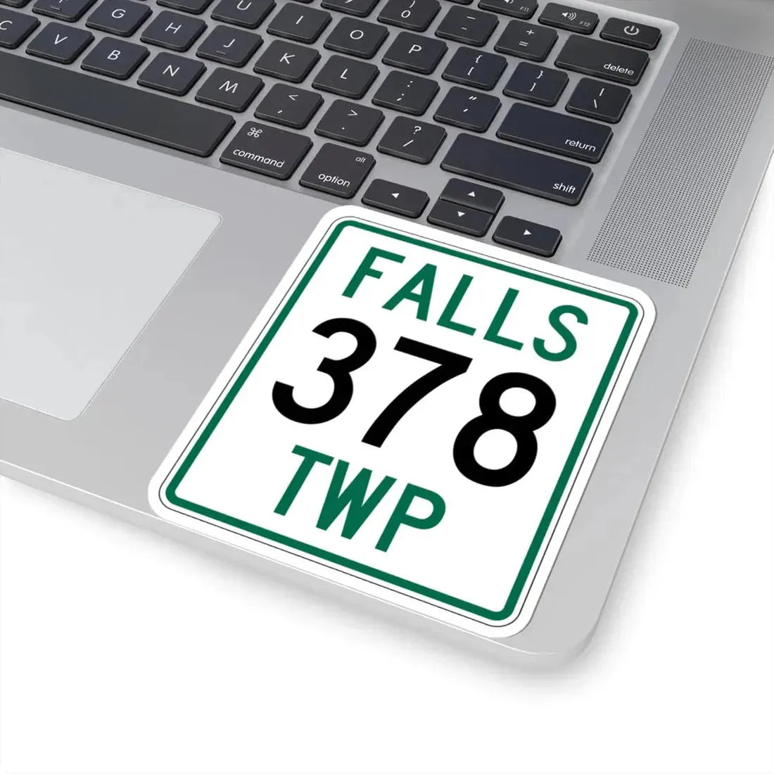 Falls Township Route 378 Hocking County Ohio (Ohio) (Road Sign) STICKER Vinyl Kiss-Cut Decal - The Sticker Space