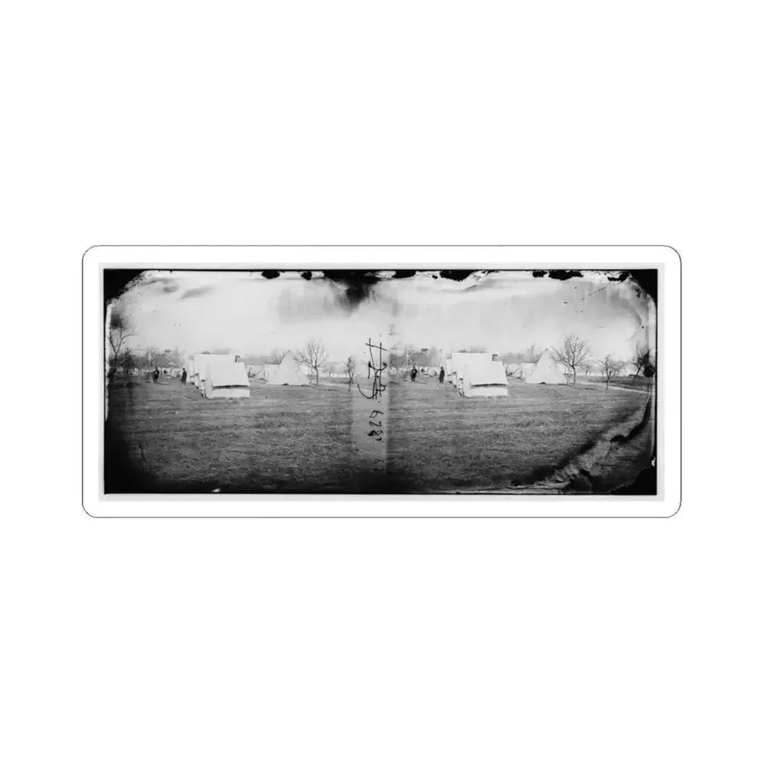 Falmouth, Va., Vicinity. Balloon Camp (U.S. Civil War) STICKER Vinyl Kiss-Cut Decal 3 Inch White - The Sticker Space