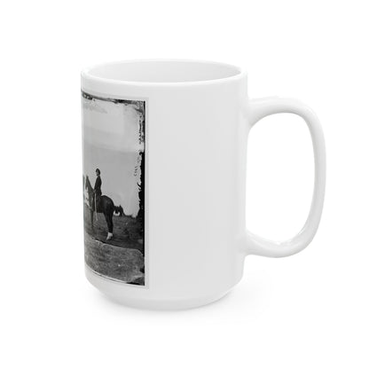 Falmouth, Va. Aides De Camp To Gen. Joseph Hooker  Capts. William L. Candler, Harry Russell, And Alexander Moore (U.S. Civil War) White Coffee Mug